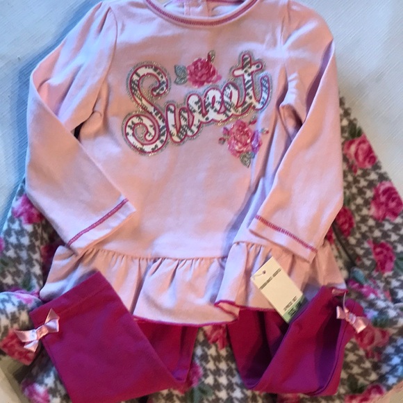 SOLD XP MERCARI NEW 3pc set fleece coat tunic legg - Picture 4 of 4